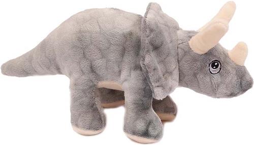 Eco Knuffel Triceratops grijs 30 cm