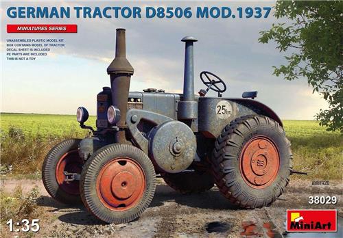1:35 MiniArt 38029 German Tractor D8506 MOD 1937 Plastic Modelbouwpakket