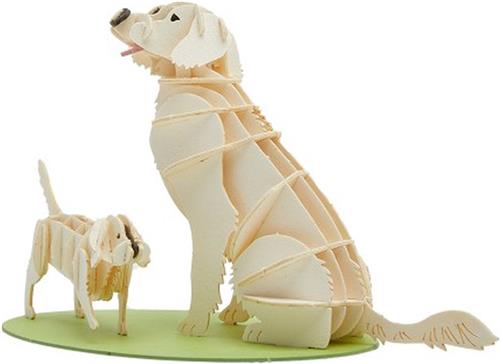 Papiermodel Golden Retriever Hond