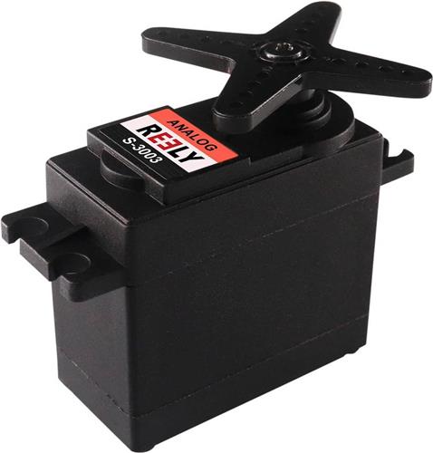 Reely Standaard servo Analoge servo Materiaal (aandrijving): Kunststof Stekkersysteem: JR