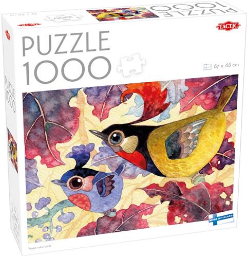 Tactic Water Color Birds Puzzel 1000 Stuk