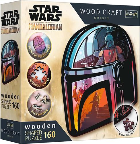 Trefl Trefl - Puzzels - 160 houten gevormde puzzels - The Mandalorian / Lucasfilm Star Wars The Mandalorian FSC Mix 70%.