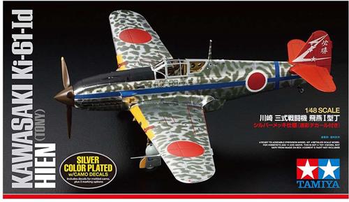 1:48 Tamiya 25424 IJA Kawasaki Ki-61-Id Hien Silver Plane Plastic Modelbouwpakket
