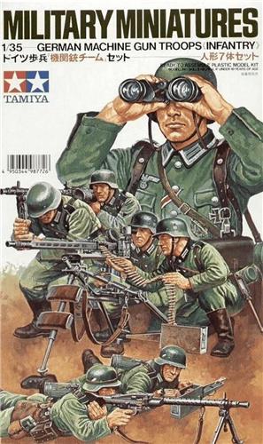 1:35 Tamiya 35038 German MG Troops - 7 Figures Plastic Modelbouwpakket