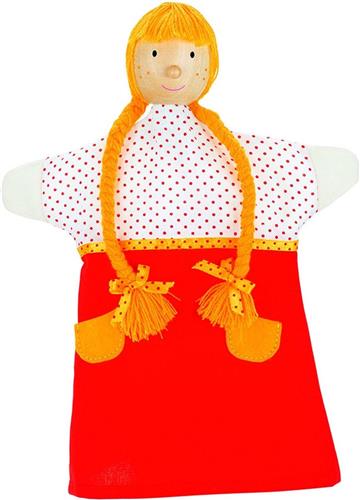 Goki Handpop Grietje Met Houten Kop 27cm