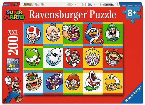 Ravensburger Super Mario Character Collection Puzzel 200 XXL Stukjes | Nintendo Super Mario Kinderpuzzel vanaf 8 Jaar