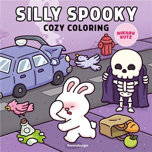 Ravensburger Cozy Coloring Silly Spooky - Halloween Kleurboek voor Volwassenen - 96 Pagina's - Hikaru Kotz