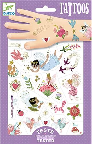 Djeco - Huidvriendelijke tattoos Fairies / Feetjes - dermatologisch getest