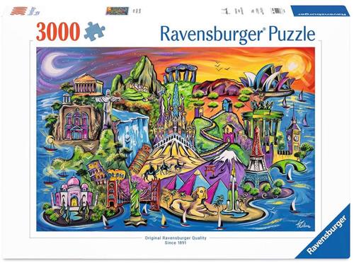 Ravensburger Schatten van de Wereld legpuzzel - 3000 stukjes