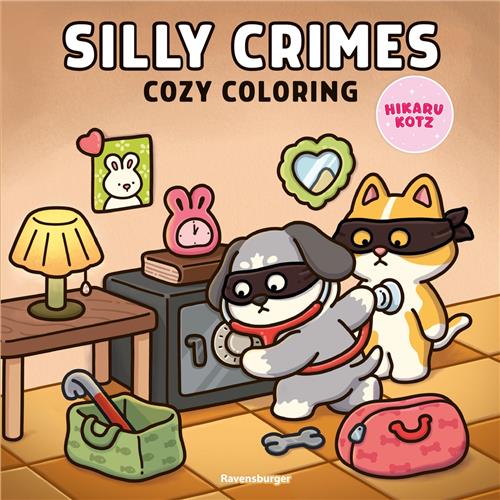 Ravensburger Cozy Coloring Silly Crimes - Kleurboek voor Volwassenen - 80 Pagina's - Hikaru Kotz