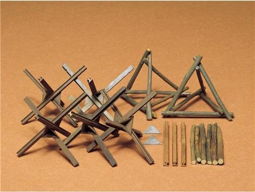 1:35 Tamiya 35027 Diorama-Set Barricade Plastic Modelbouwpakket