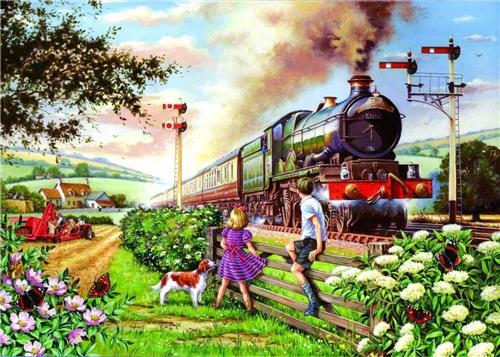 House of Puzzles Railway Children - BIG 500 Piece Jigsaw Puzzle