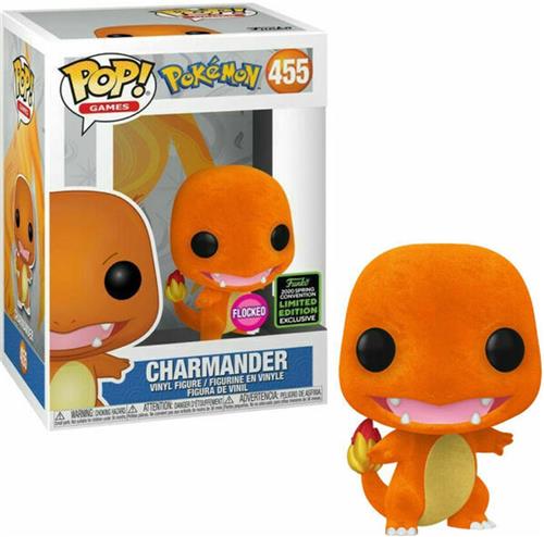 Funko Pop! Games: Pokekom - Charmander (Flocked) (Spring Convention) Exclusive #455 [7.5/10]
