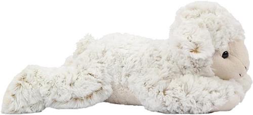 Pia Toys Knuffeldier Schaap/lammetje - zachte pluche stof - premium kwaliteit knuffels - wit - 37 cm - Schapen - liggend