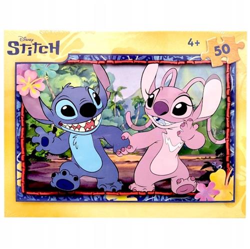 stitch puzzel, kinderpuzzel, puzzel, lilo en stitch, puzzel 50 stukjes, lilo, stitch, angel