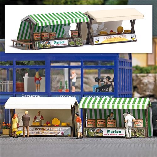 Busch - Marktstande Gurken/kase H0 (7/22) *bu1822 - modelbouwsets, hobbybouwspeelgoed voor kinderen, modelverf en accessoires