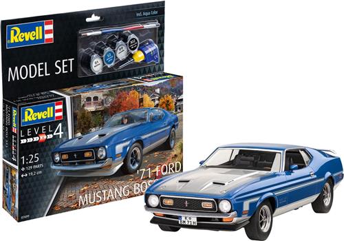 1:25 Revell 67699 71 Ford Mustang Boss 351 - Model Set Plastic Modelbouwpakket
