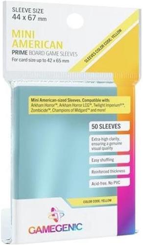 Gamegenic Mini American Card Game Prime Sleeves Clear (50) (44x67mm)