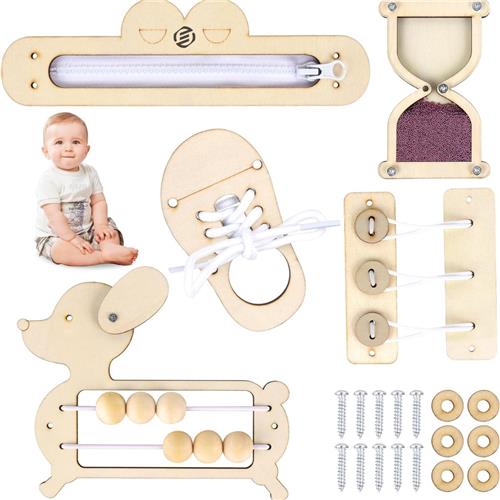 Equivera Busy Board - Montessori Speelgoed - Busy Board Montessori - Activity Board - Activiteitenbord - Motoriek Speelgoed - Educatief - Sensorisch Speelgoed