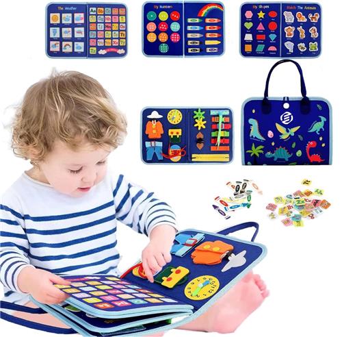 Equivera Busy Board - Montessori Speelgoed - Busy Board Montessori - Activity Board - Activiteitenbord - Motoriek Speelgoed - Educatief - Sensorisch Speelgoed