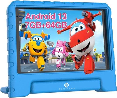 Equivera Kindertablet - Tablet voor Kinderen - Educatieve Tablet - Spelletjes - Ouderlijk Toezicht