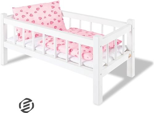 Equivera Poppenbed - Poppenbedje - Poppenhuis Meubels - Speelgoed voor Meisjes - Cadeau