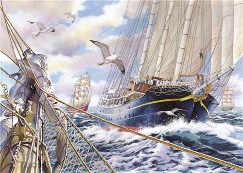 House of Puzzles Steady As She Goes - BIG 500 Piece Jigsaw Puzzle