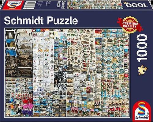 Souvenier Kraam, 1000 stukjes Puzzel