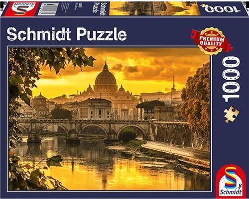 Schmidt Gouden Licht Boven Rome, 1000 stukjes - Puzzel - 12+