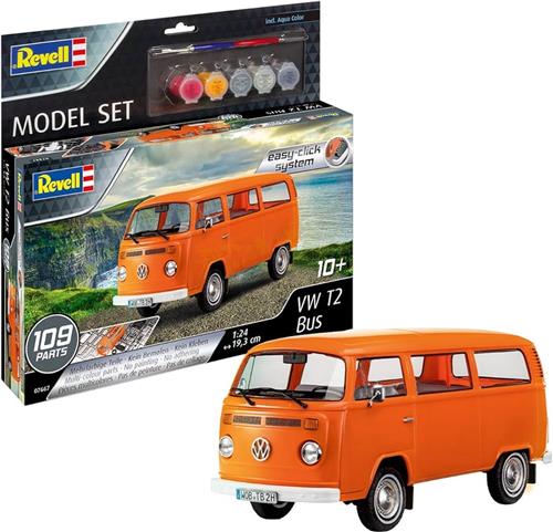1:24 Revell 67667 Volkswagen VW T2 Bus - Easy Click System - Model Set Plastic kit
