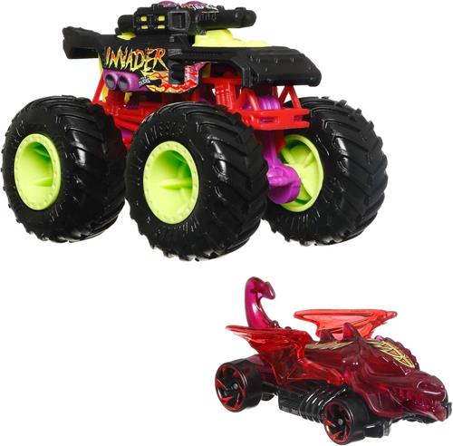 Hot Wheels truck Invader - monstertruck 9 cm schaal 1:64