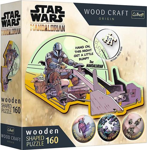 Trefl Trefl - Puzzels - 160 Houten Puzzels - De Mandaloriaan - Hereniging / Lucasfilm Star Wars De Mandaloriaan FSC Mix 70%.