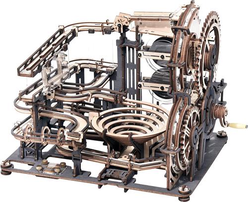 Marmeren Run 3D Puzzel Houten Upgrade Modelbouwset, Bouwpakket Volwassenen, Beste Verjaardag van Valentijnsdag Geschenken - Night City