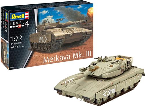 1:72 Revell 03340 Merkava Mk.III Tank Plastic Modelbouwpakket