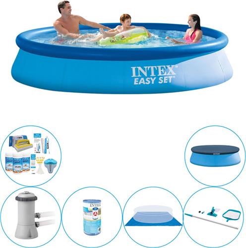 Zwembad Met Accessoires -  Easy Set Rond 366x76 cm