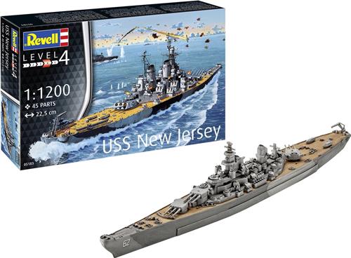 1:1200 Revell 05183 Battleship USS New Jersey Plastic Modelbouwpakket