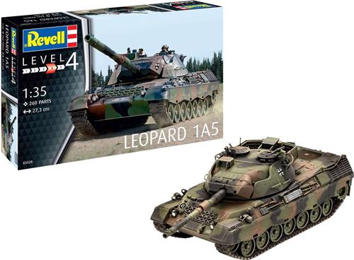 1:35 Revell 03320 Leopard 1A5 Tank Plastic Modelbouwpakket