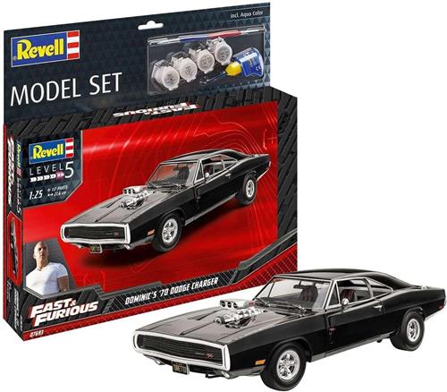 1:25 Revell 67693 Fast & Furious - Dominics 1970 Dodge Charger - Model Set Plastic Modelbouwpakket
