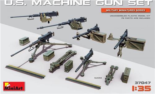 Miniart - U.s. Machine Gun Set (Min37047) - modelbouwsets, hobbybouwspeelgoed voor kinderen, modelverf en accessoires