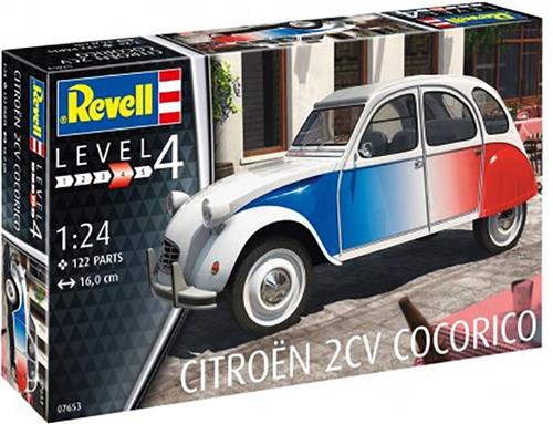 1:24 Revell 07653 Citroën 2 CV Cocorico Plastic Modelbouwpakket