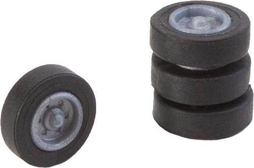 Faller - 4 banden en velgen voor N-vrachtwagen - modelbouwsets, hobbybouwspeelgoed voor kinderen, modelverf en accessoires