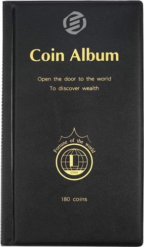 Equivera Muntenalbum - Muntenverzamelmap - Munten Verzamelmap - Munten Verzameling Opbergsysteem - Muntenmap - Muntenhouders - Munten Opbergbladen - Munten Opbergen - Geld Verzamelmap - Geldalbum - Geldmap