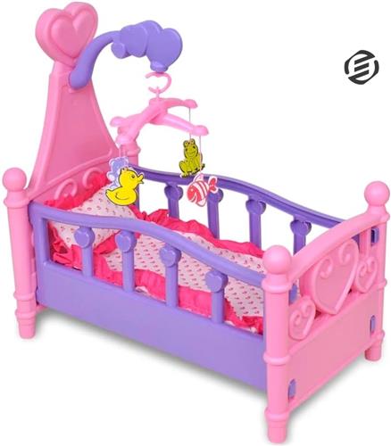 Equivera Poppenbed - Poppenbedje - Poppenhuis Meubels - Speelgoed voor Meisjes - Cadeau