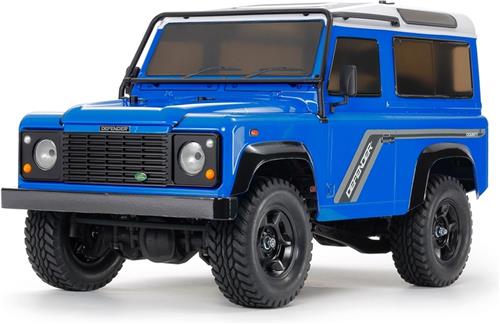 Tamiya Land Rover Defender 90 Blauw Brushless 1:10 RC auto Elektro Terreinwagen 4WD Bouwpakket
