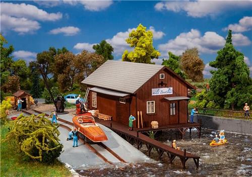 Faller - Boathouse - FA130588 - modelbouwsets, hobbybouwspeelgoed voor kinderen, modelverf en accessoires