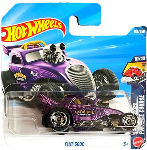 HOT WHEELS FIAT 500C DRAG TEAM PURPER 192/250 HW DRAG RACERS 10/10 SHORT CARD 2026