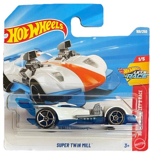 HOT WHEELS SUPER TWIN MILL WHITE BLUE 169/250 HW LET'S RACE 1/5 SHORT CARD 2026