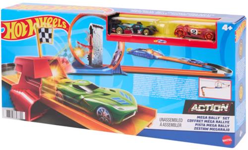 Hot Wheels autoracebaan 19,5 x 40 x 7 cm -Met 2 racebanen