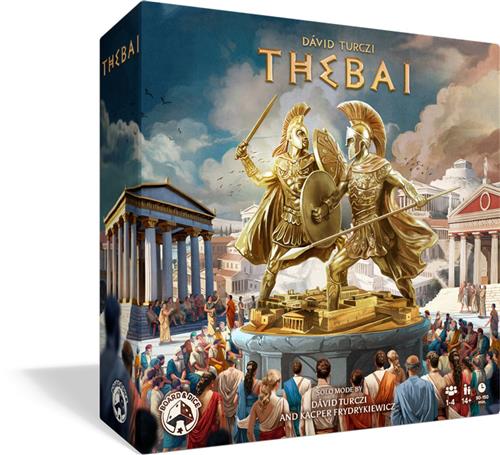 Asmodee bordspel Thebai strategisch familiespel Grieks mythologie.