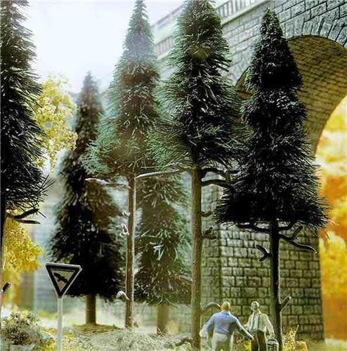 Busch - 6 Fichten H0 (Bu6410) - modelbouwsets, hobbybouwspeelgoed voor kinderen, modelverf en accessoires